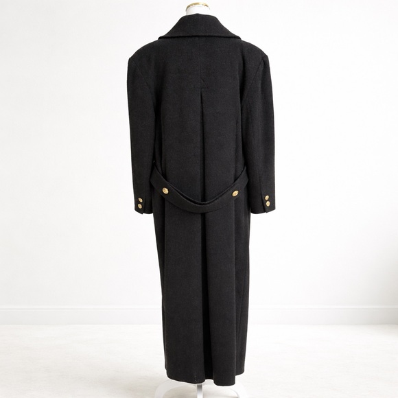 Christian Dior Vintage Military Peacoat Gold Crest Buttons Lambswool L/XL As-Is - Picture 3 of 10